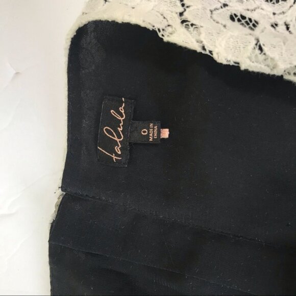 Aritzia Wilfred Talula Belgravia Lace Mini Dress Lined Back Zip Cap Sleeves Crew - Picture 11 of 16